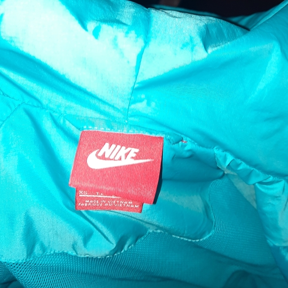 Nike Color Block windbreaker windrunner hooded xs - Picture 6 of 7